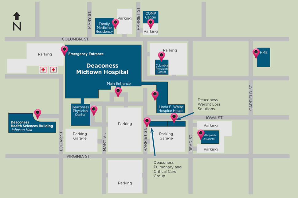 Midtown Campus Map