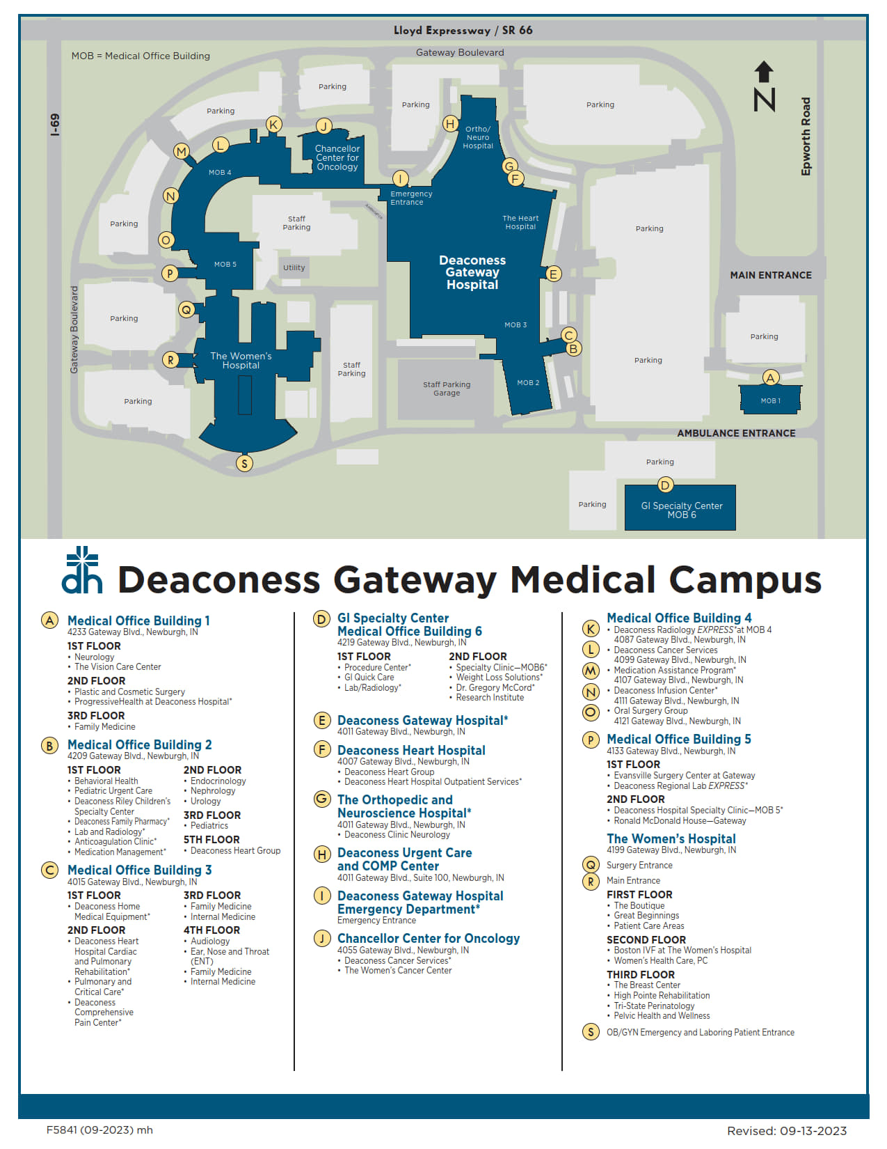Deaconess Gateway Campus Map