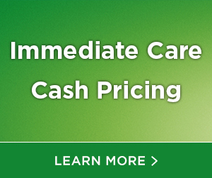 Immediate Care Cash Pricing
