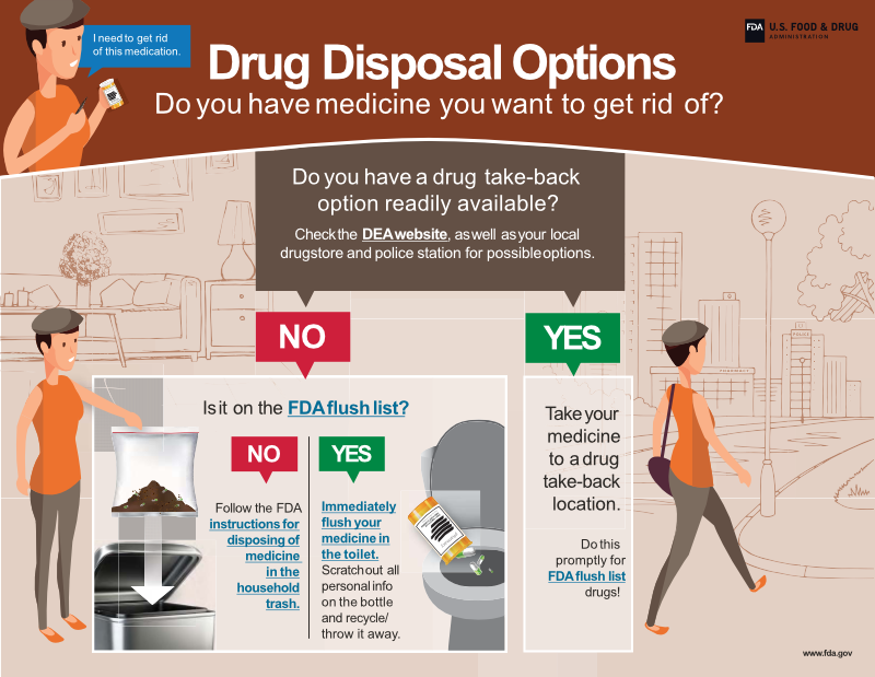Drug Disposal Options Infographic