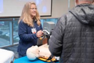 Provider using the LUCAs CPR Device