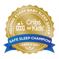 Cribs for Kids Safe Sleep Champion seal