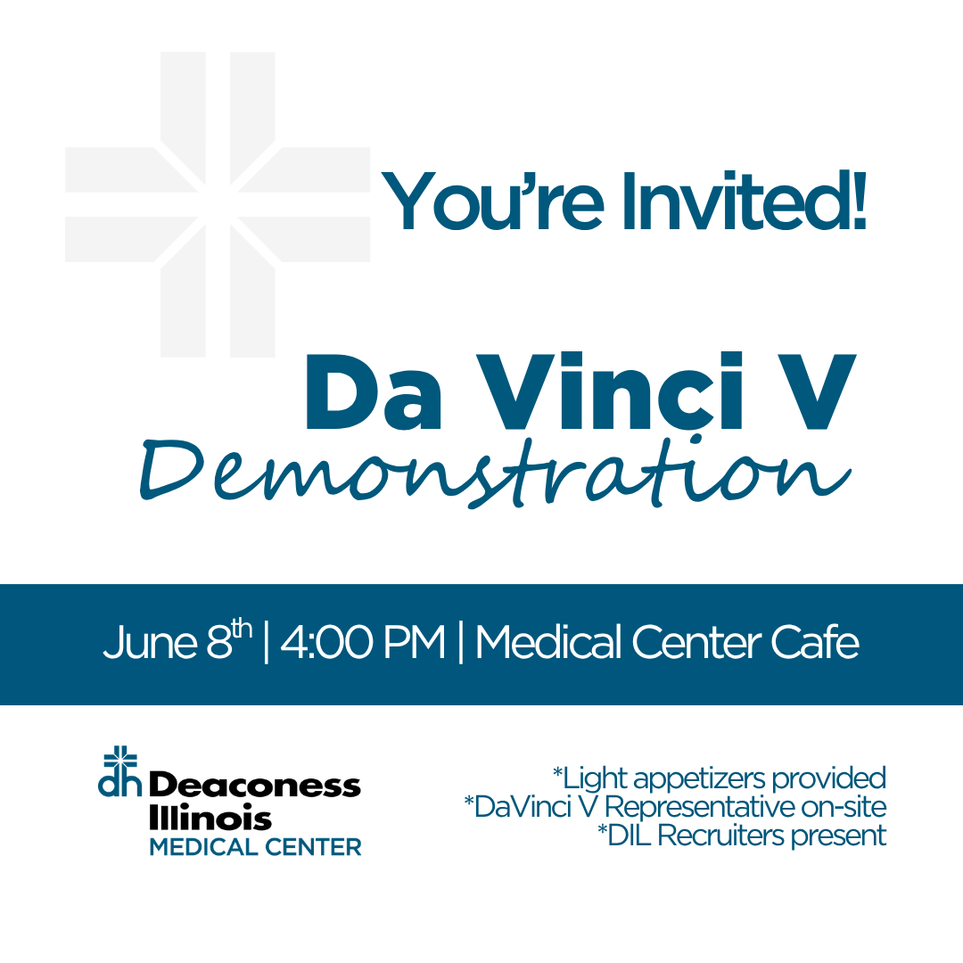 Deaconess Illinois Medical Center Event Demonstrates Da Vinci V Surgical System Deaconess Illinois Medical Center Event Demonstrates Da Vinci V Surgical System