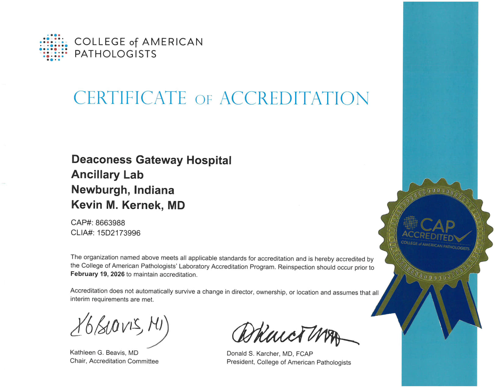 CAP GW Ancillary Certificate exp 2-19-26_1