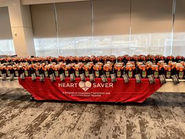 First Responders and Community Organizations to Receive 150 AEDs From Heartsaver