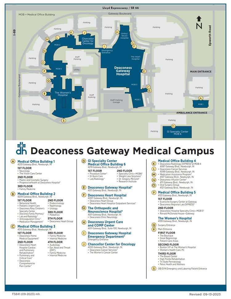 Deaconess Gateway Campus Map
